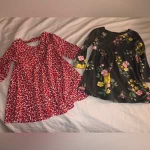 2- old navy dresses long sleeve